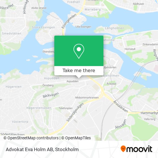 Advokat Eva Holm AB map