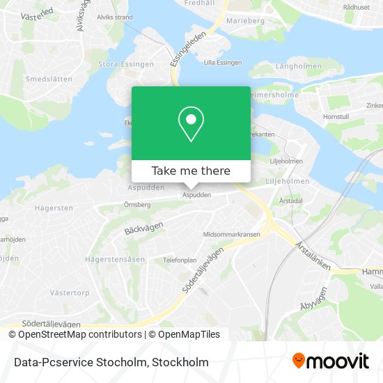 Data-Pcservice Stocholm map