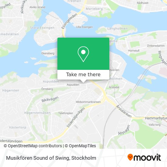 Musikfören Sound of Swing map