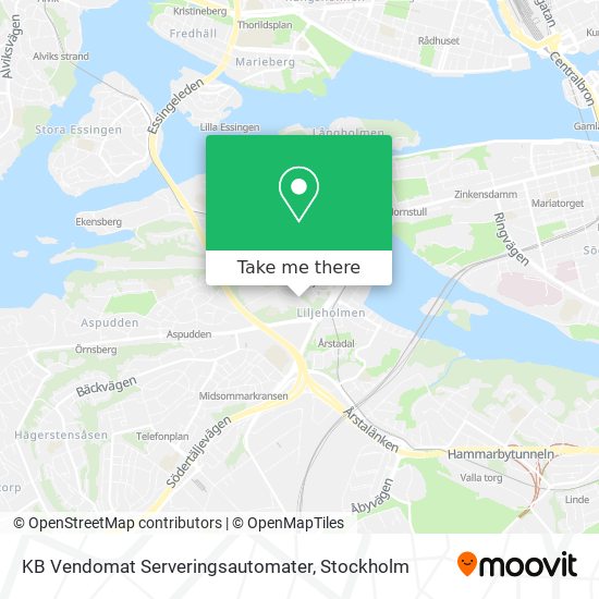 KB Vendomat Serveringsautomater map