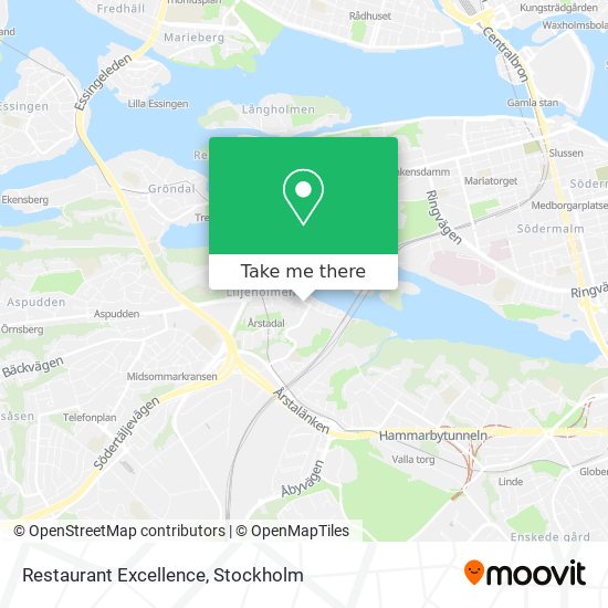 Restaurant Excellence map