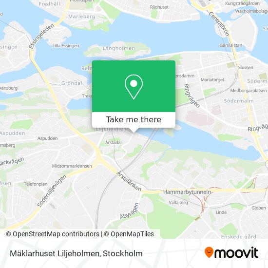 Mäklarhuset Liljeholmen map