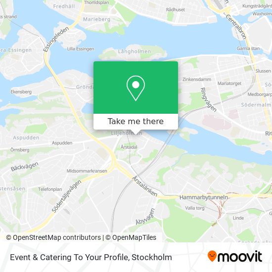 Event & Catering To Your Profile map