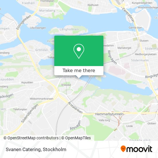 Svanen Catering map