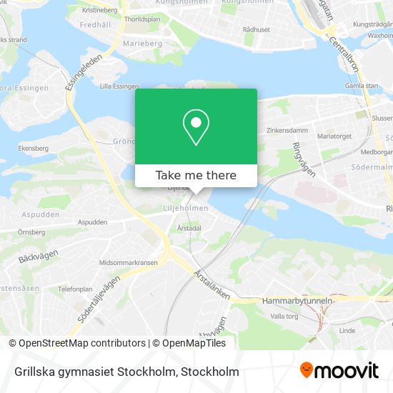 Grillska gymnasiet Stockholm map