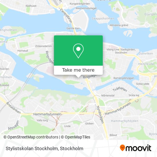 Stylistskolan Stockholm map