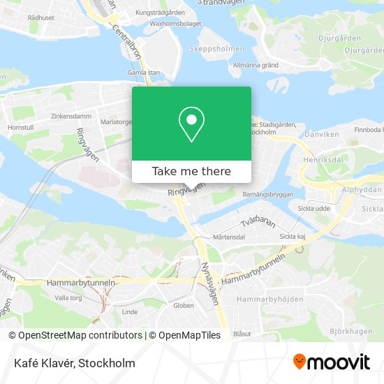 Kafé Klavér map