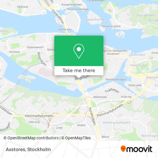 Axstores map