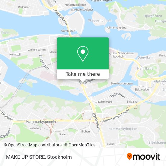 MAKE UP STORE map