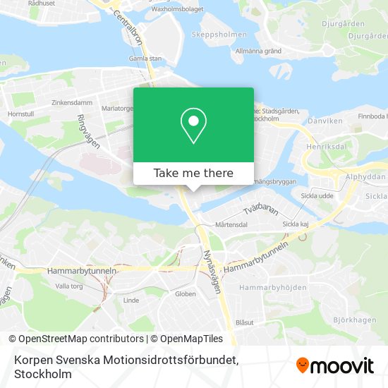 Korpen Svenska Motionsidrottsförbundet map