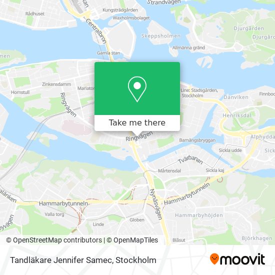 Tandläkare Jennifer Samec map