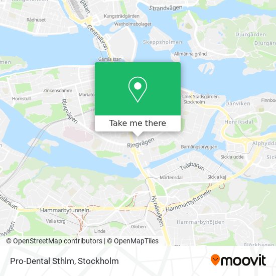 Pro-Dental Sthlm map