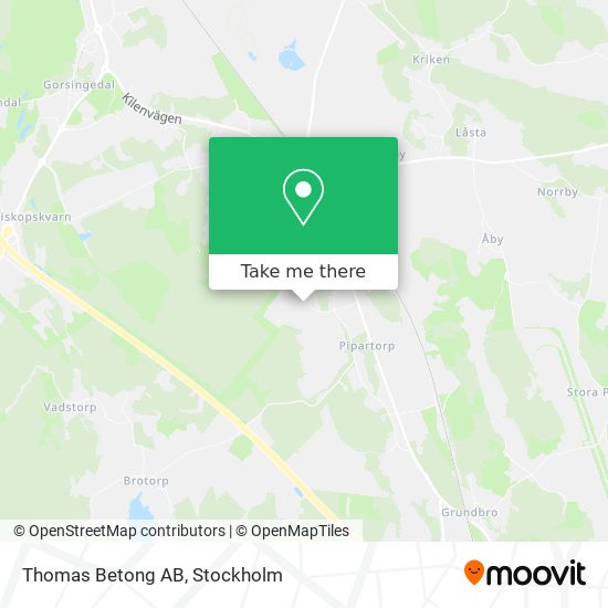 Thomas Betong AB map