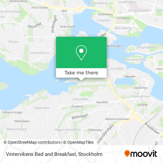 Vintervikens Bed and Breakfast map