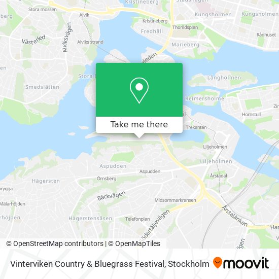 Vinterviken Country & Bluegrass Festival map