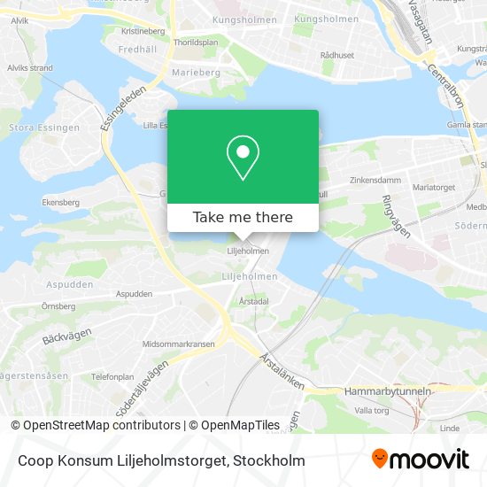 Coop Konsum Liljeholmstorget map