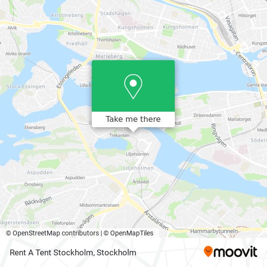 Rent A Tent Stockholm map