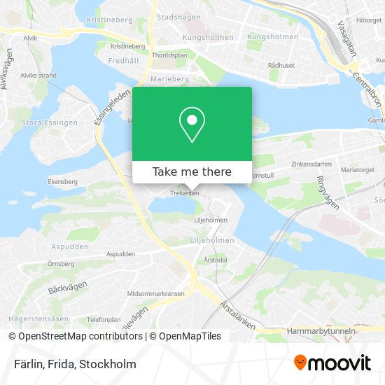 Färlin, Frida map