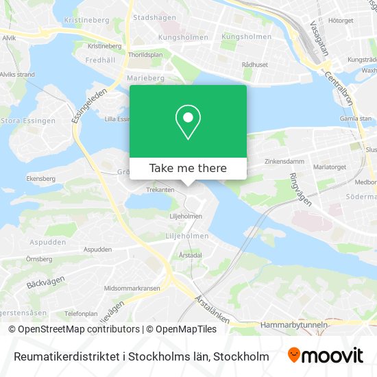 Reumatikerdistriktet i Stockholms län map