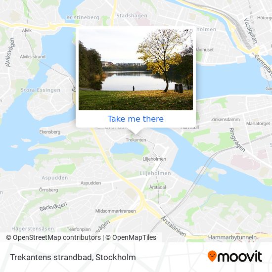 Trekantens strandbad map