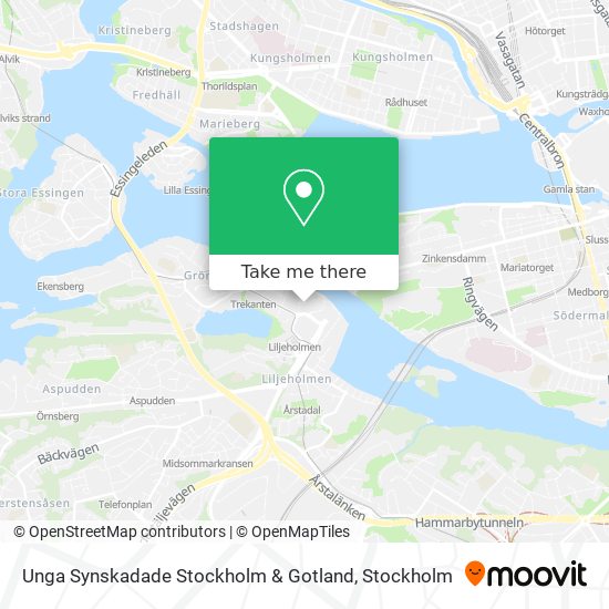 Unga Synskadade Stockholm & Gotland map