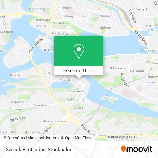 Svensk Ventilation map