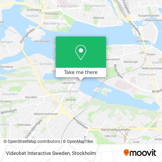 Videobet Interactive Sweden map