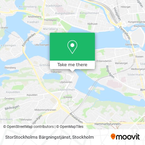 StorStockholms Bärgningstjänst map