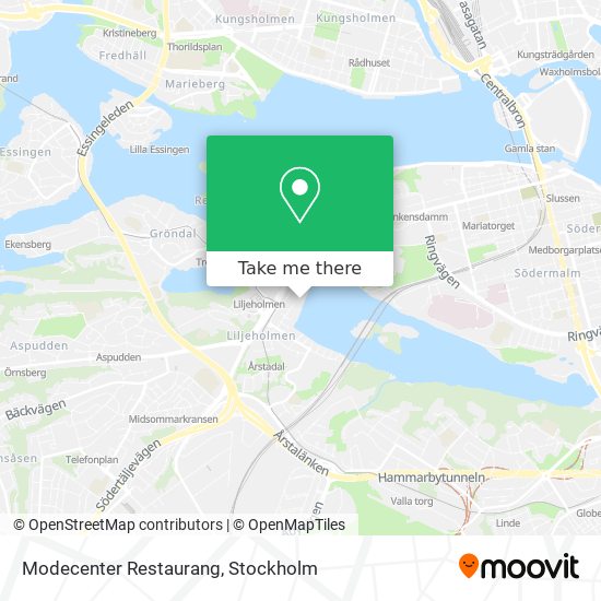 Modecenter Restaurang map