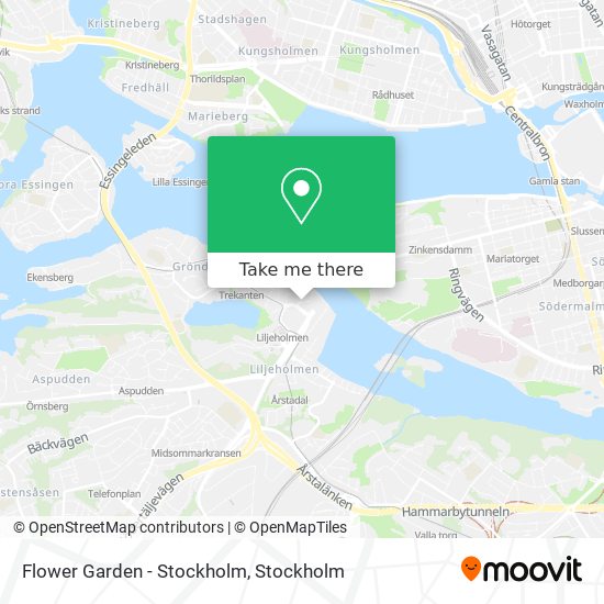 Flower Garden - Stockholm map