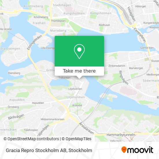 Gracia Repro Stockholm AB map