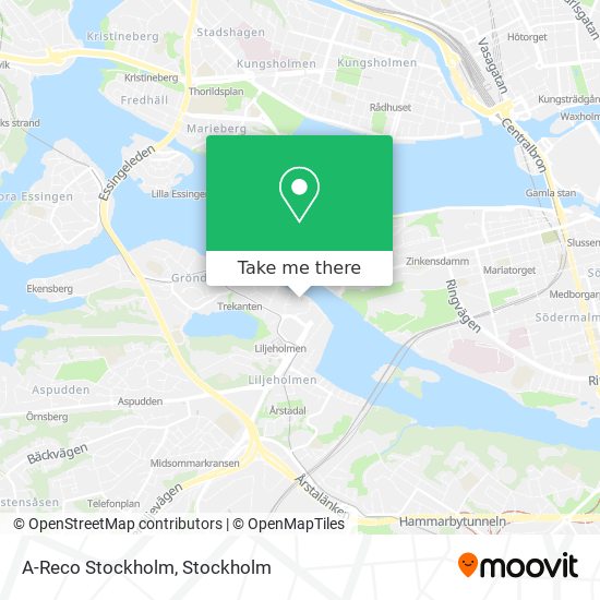 A-Reco Stockholm map