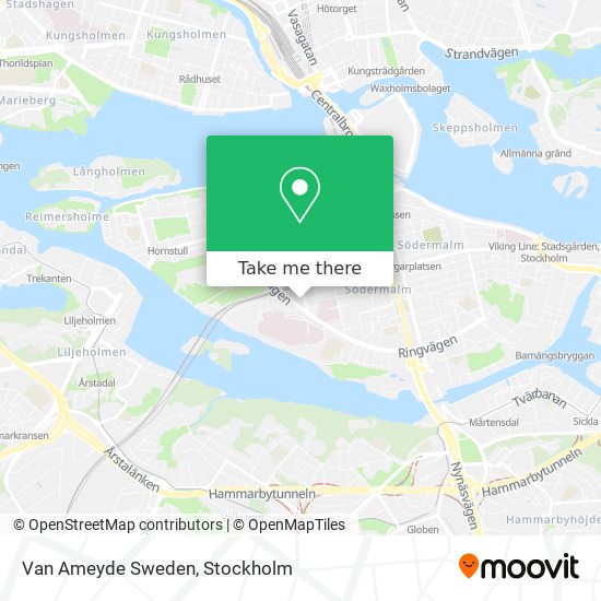 Van Ameyde Sweden map