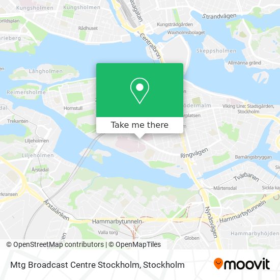 Mtg Broadcast Centre Stockholm map