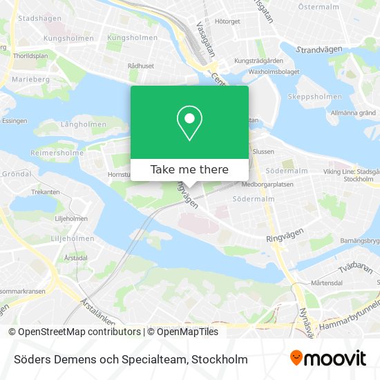Söders Demens och Specialteam map