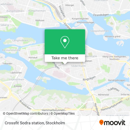 Crossfit Sodra station map