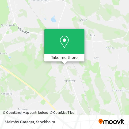 Malmby Garaget map