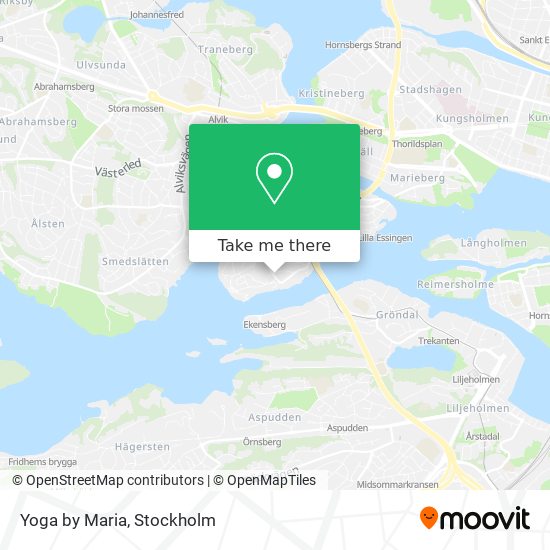 Yoga by Maria map