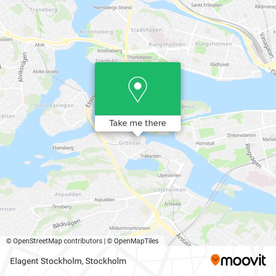 Elagent Stockholm map