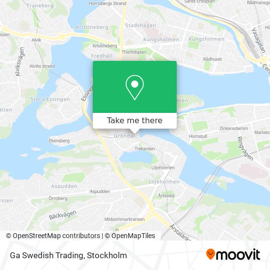 Ga Swedish Trading map