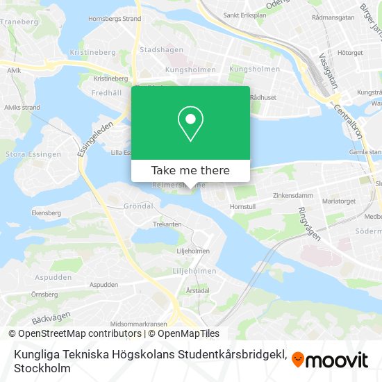 Kungliga Tekniska Högskolans Studentkårsbridgekl map