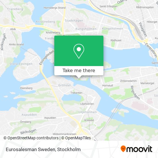 Eurosalesman Sweden map