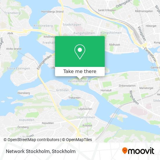 Network Stockholm map