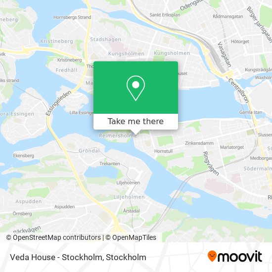 Veda House - Stockholm map