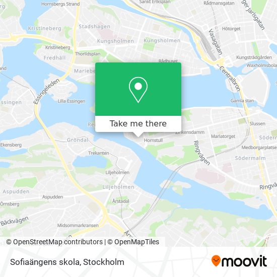 Sofiaängens skola map