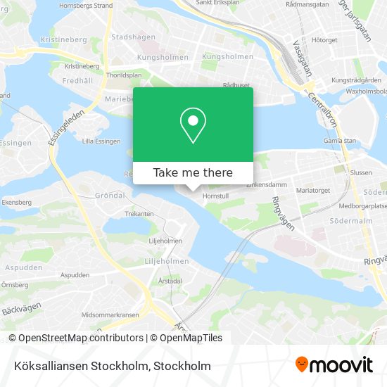 Köksalliansen Stockholm map
