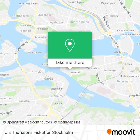 J E Thorssons Fiskaffär map