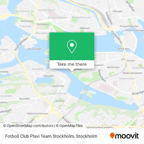 Fotboll Club Plavi Team Stockholm map