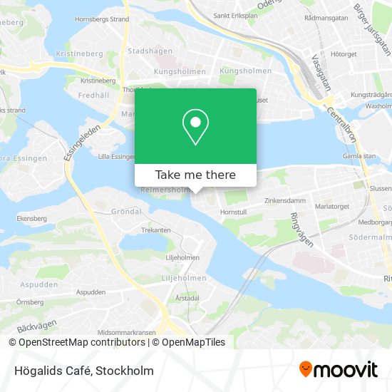 Högalids Café map