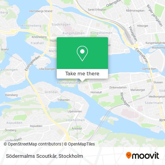 Södermalms Scoutkår map